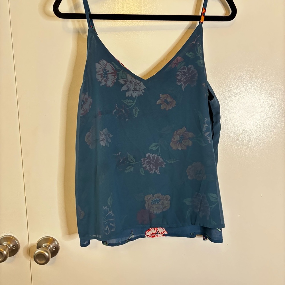 Cotton On Teal Floral Camisole Size M - Picture 8 of 9